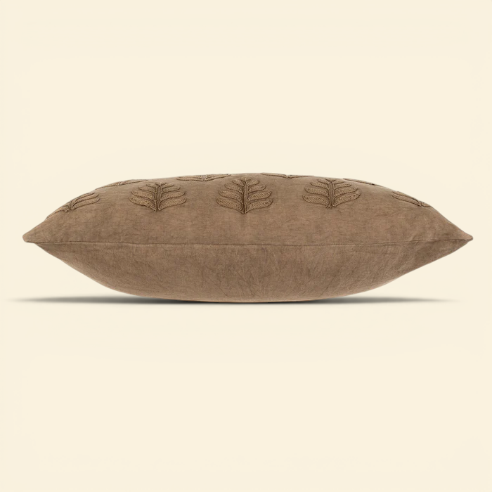 Grove Linen Kidney Pillow - Mink