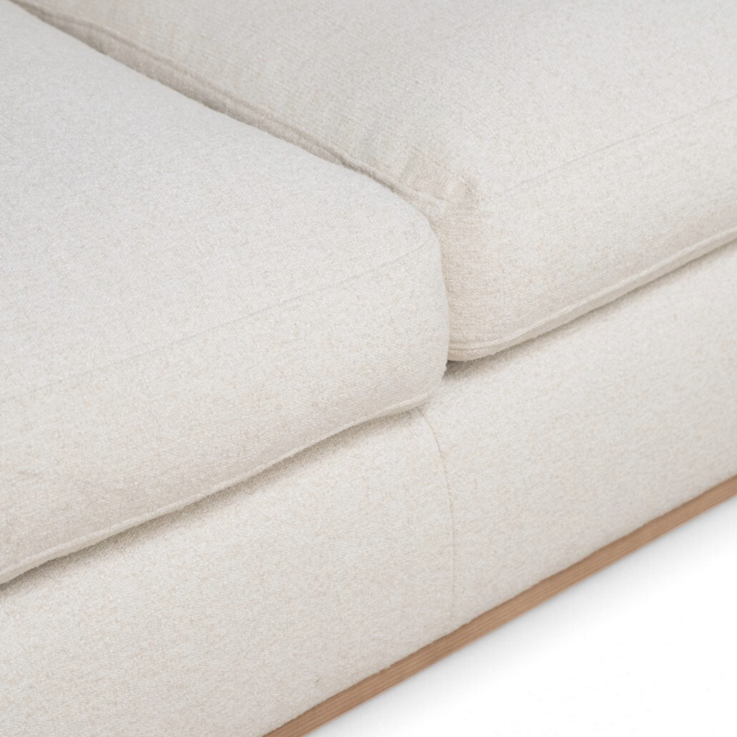 Nassau 120" Chaise Sectional - Mellow Ivory