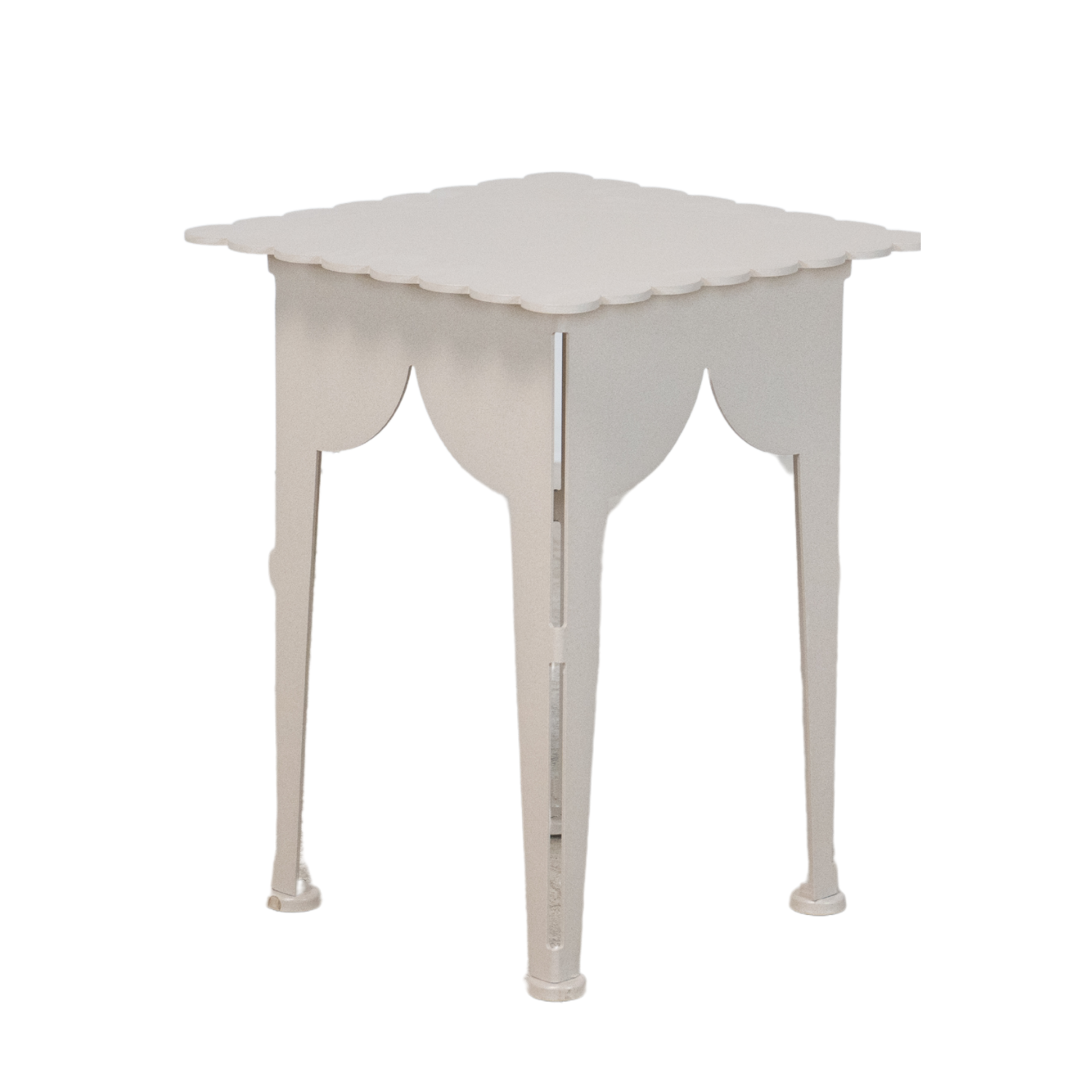 Scalloped Edge Decorative Accent Table