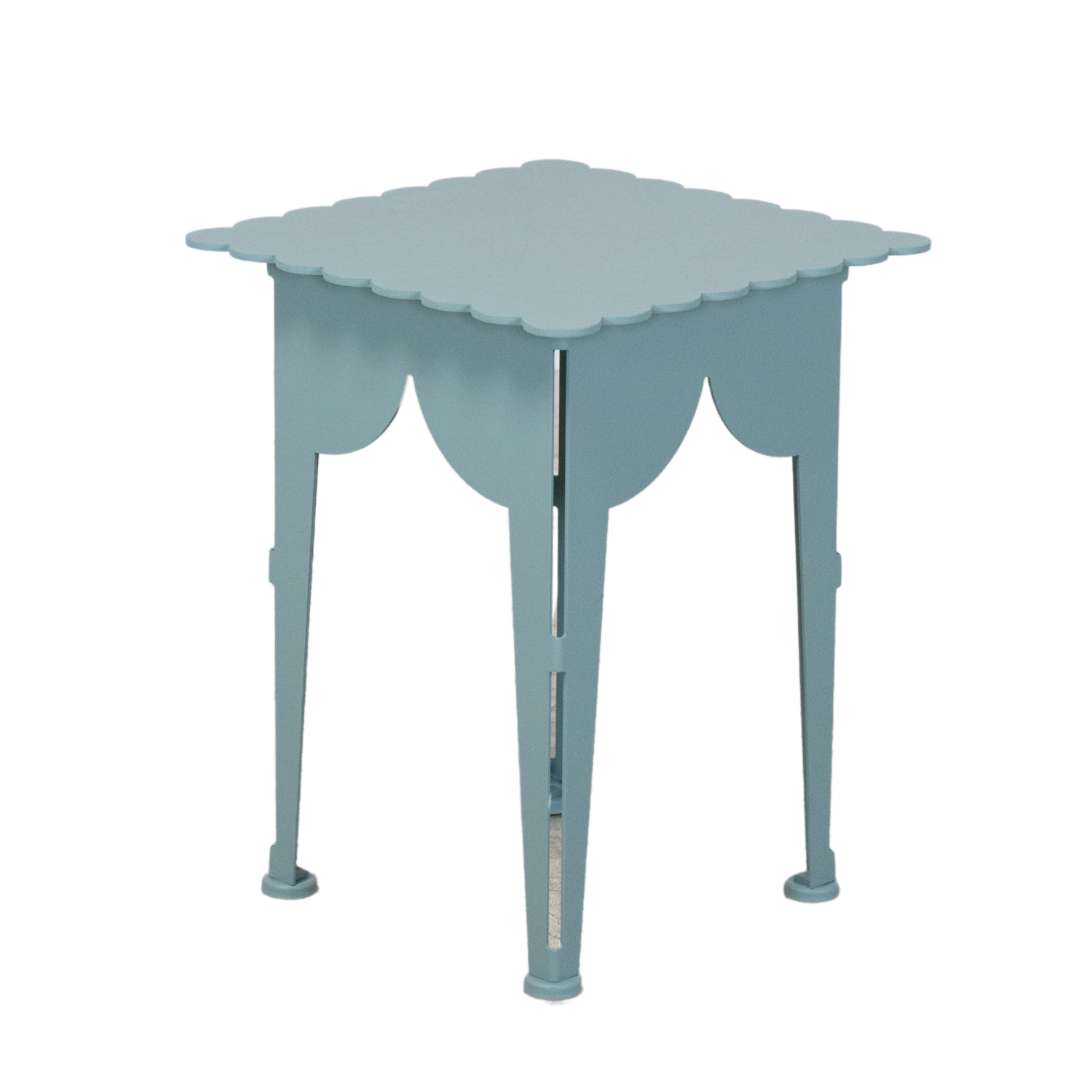 Scalloped Edge Decorative Accent Table