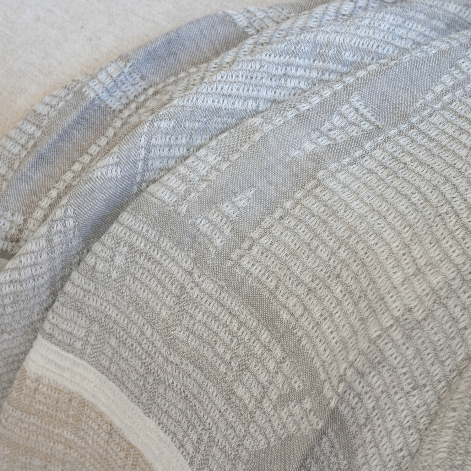 Desert Grey French Linen Throw