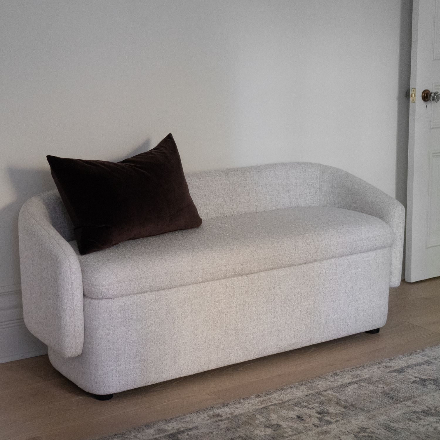 Capri Storage Bench - Thatched Wheat