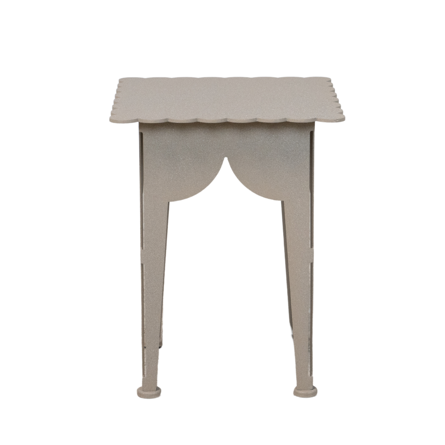 Scalloped Edge Decorative Accent Table