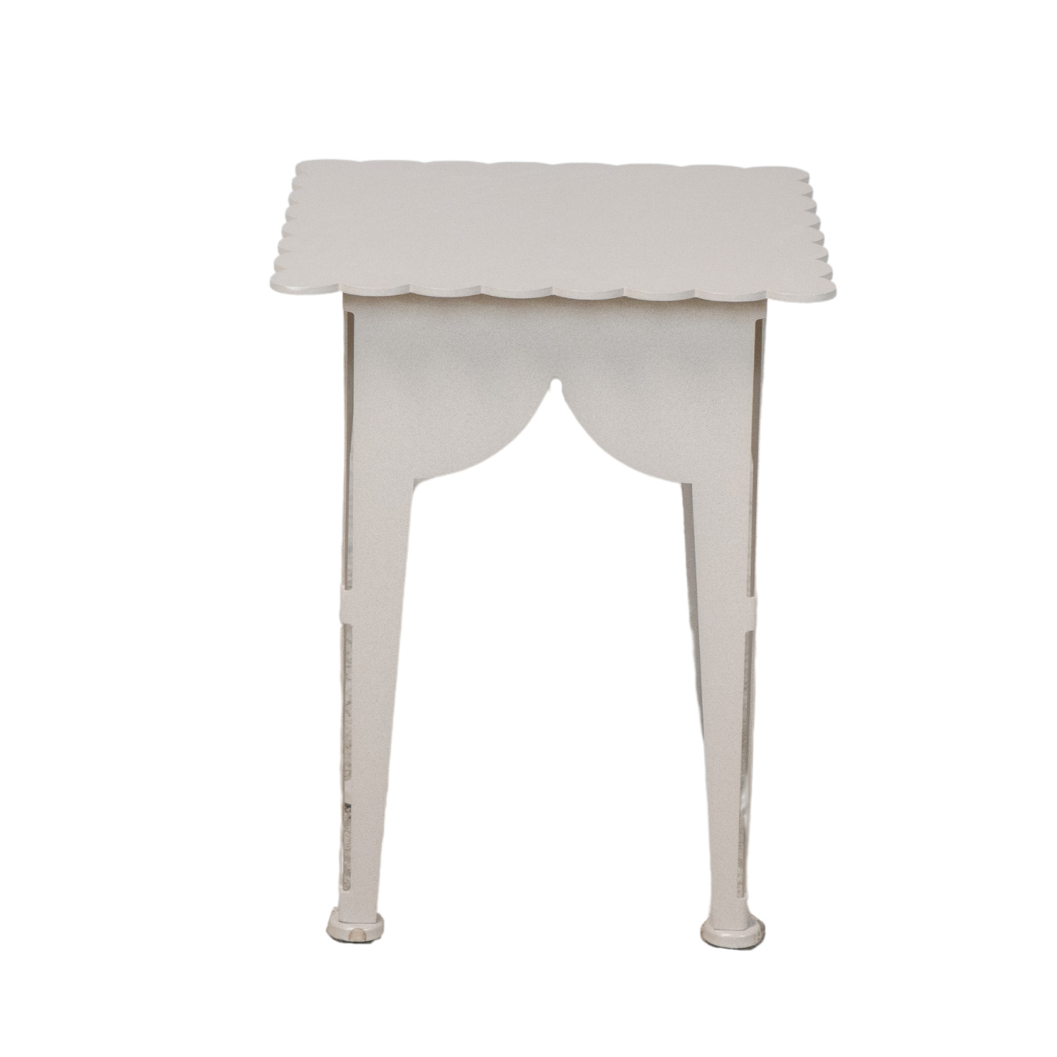 Scalloped Edge Decorative Accent Table