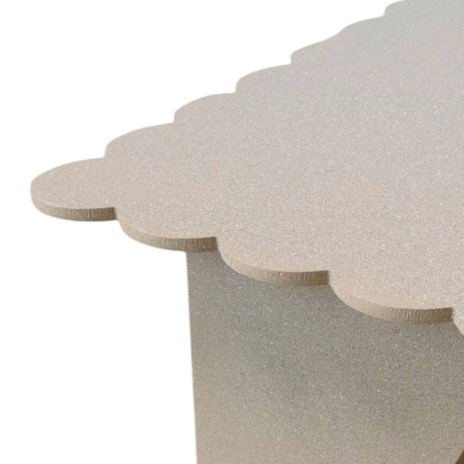 Scalloped Edge Decorative Accent Table