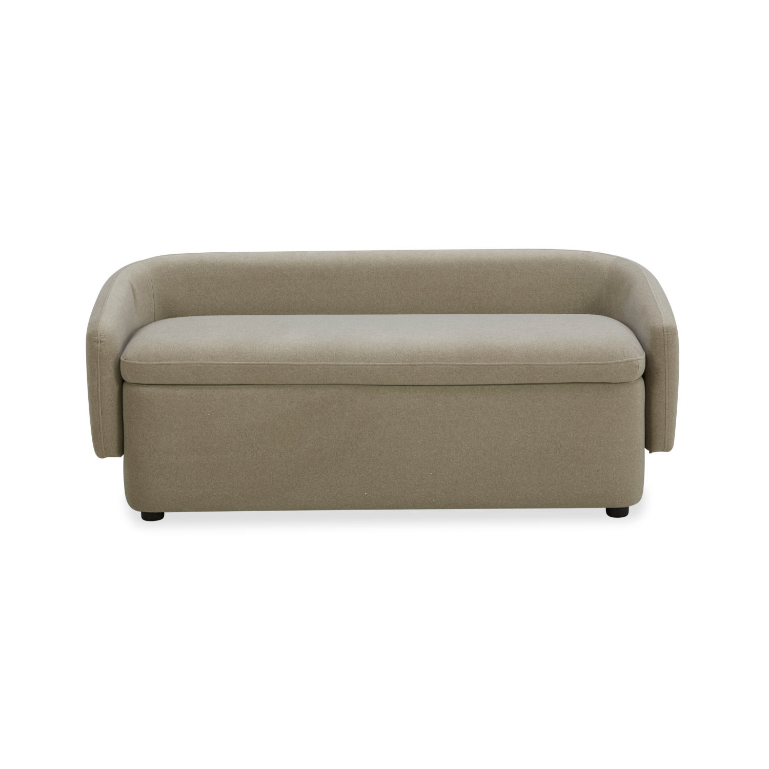 Capri Storage Bench - Sand Matte Velvet