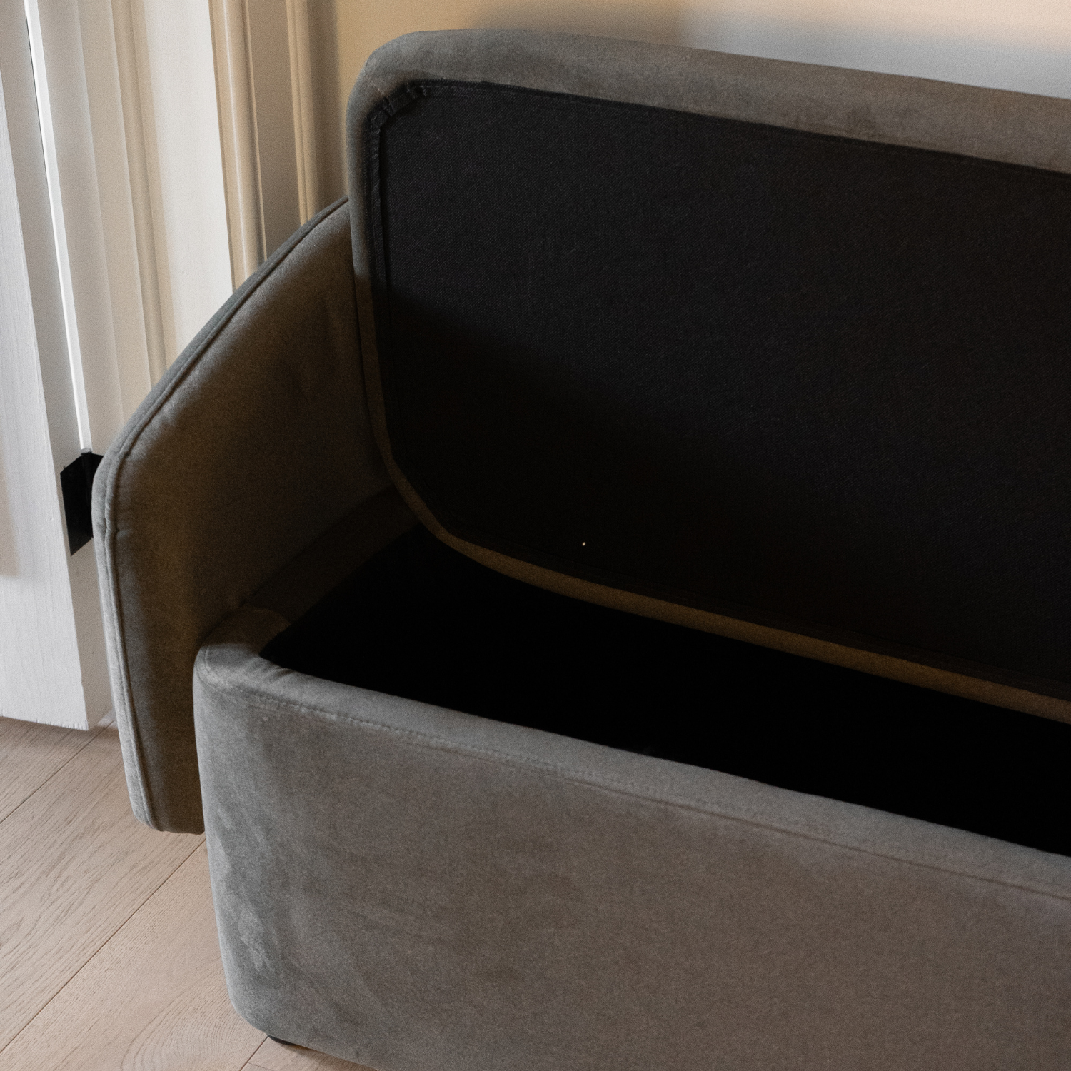 Capri Storage Bench - Forest Green Matte Velvet