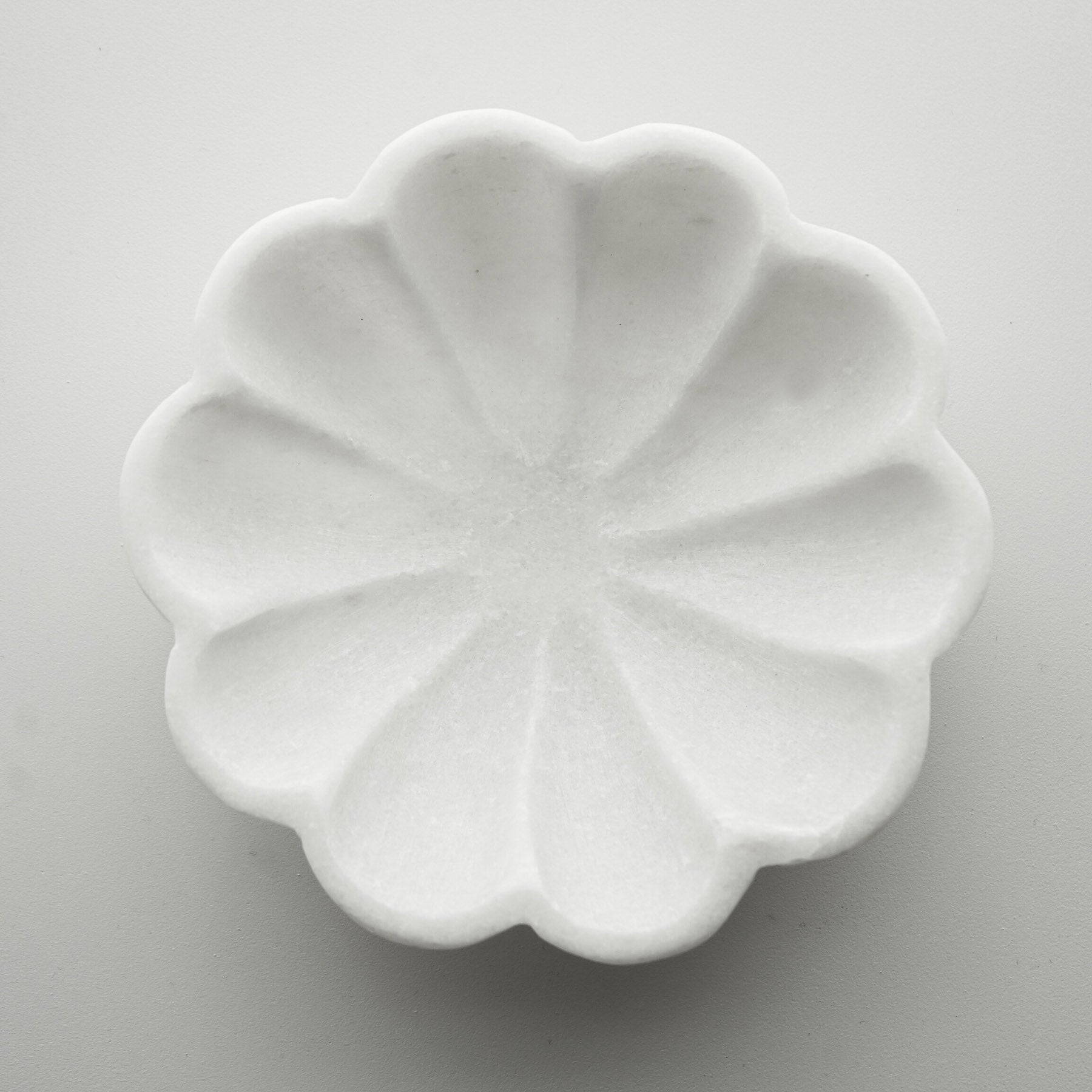 White Scalloped Bowl