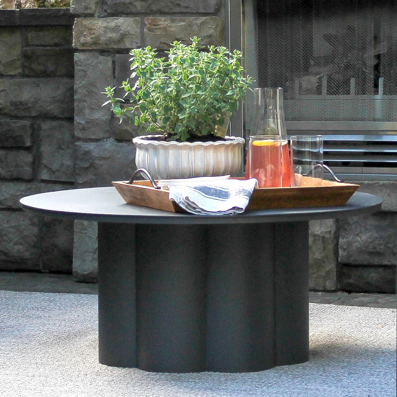 Lotus Charcoal Coffee Table