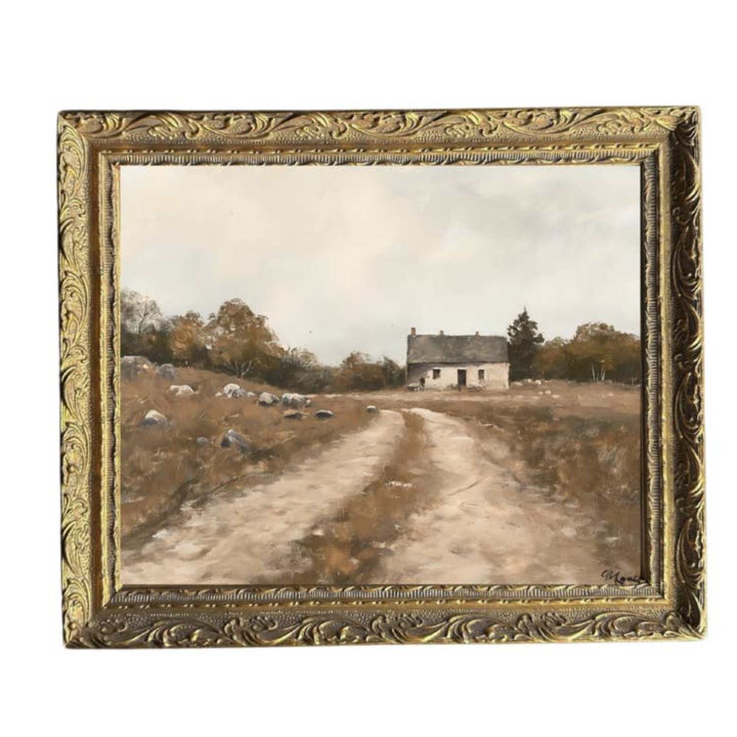 Timeless Farmstead French Brass Framed Wall Art