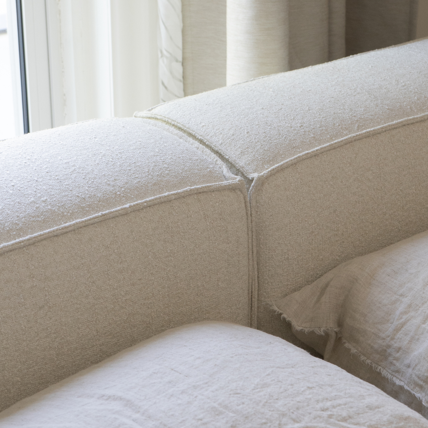 Dupont Platform Bed - Mellow Ivory