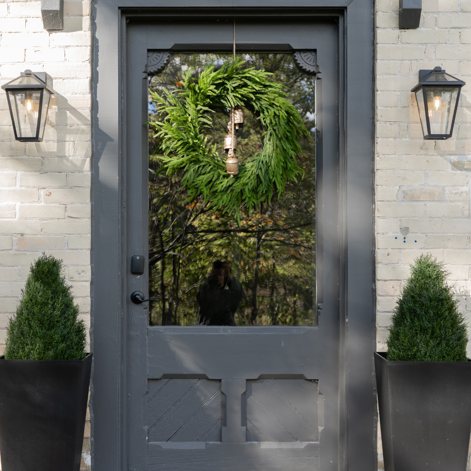 Artificial Fresh Touch Norfolk Pine Wreaths