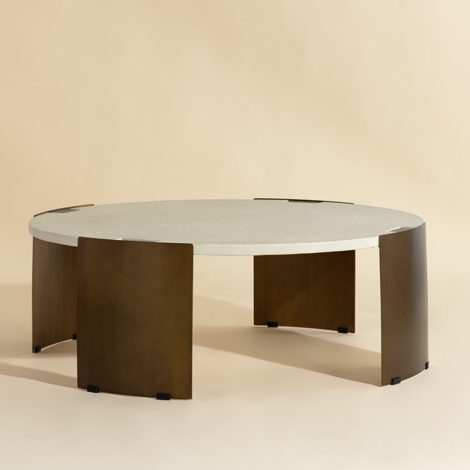 Odyssey Concrete Coffee Table - Bone