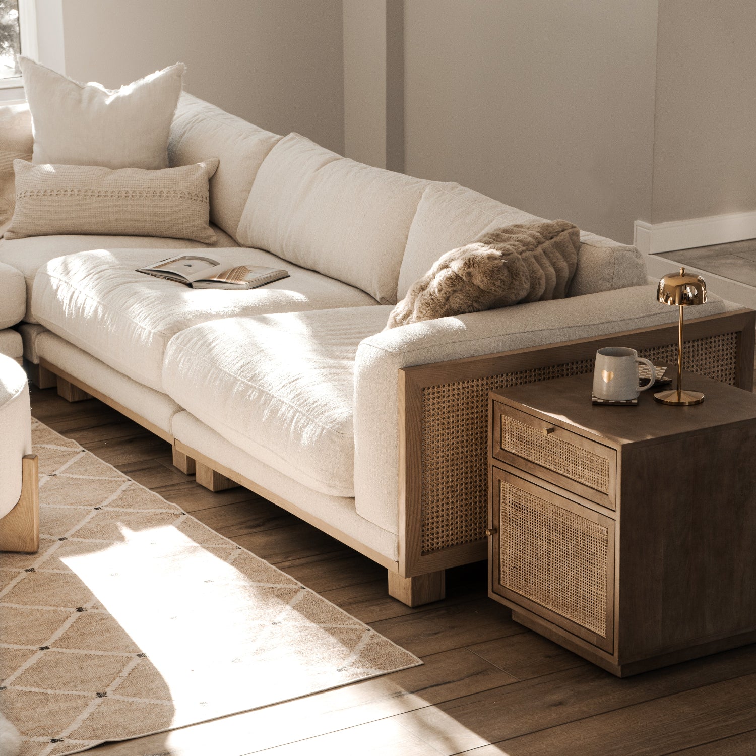 Cayman 5pc Sectional - Mellow Ivory