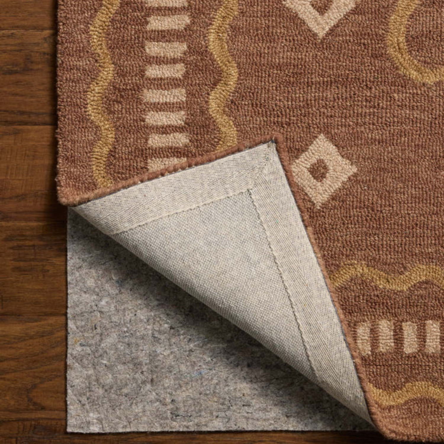 Chris Loves Julia x Loloi Alfie Clay/Spice Wool Rug