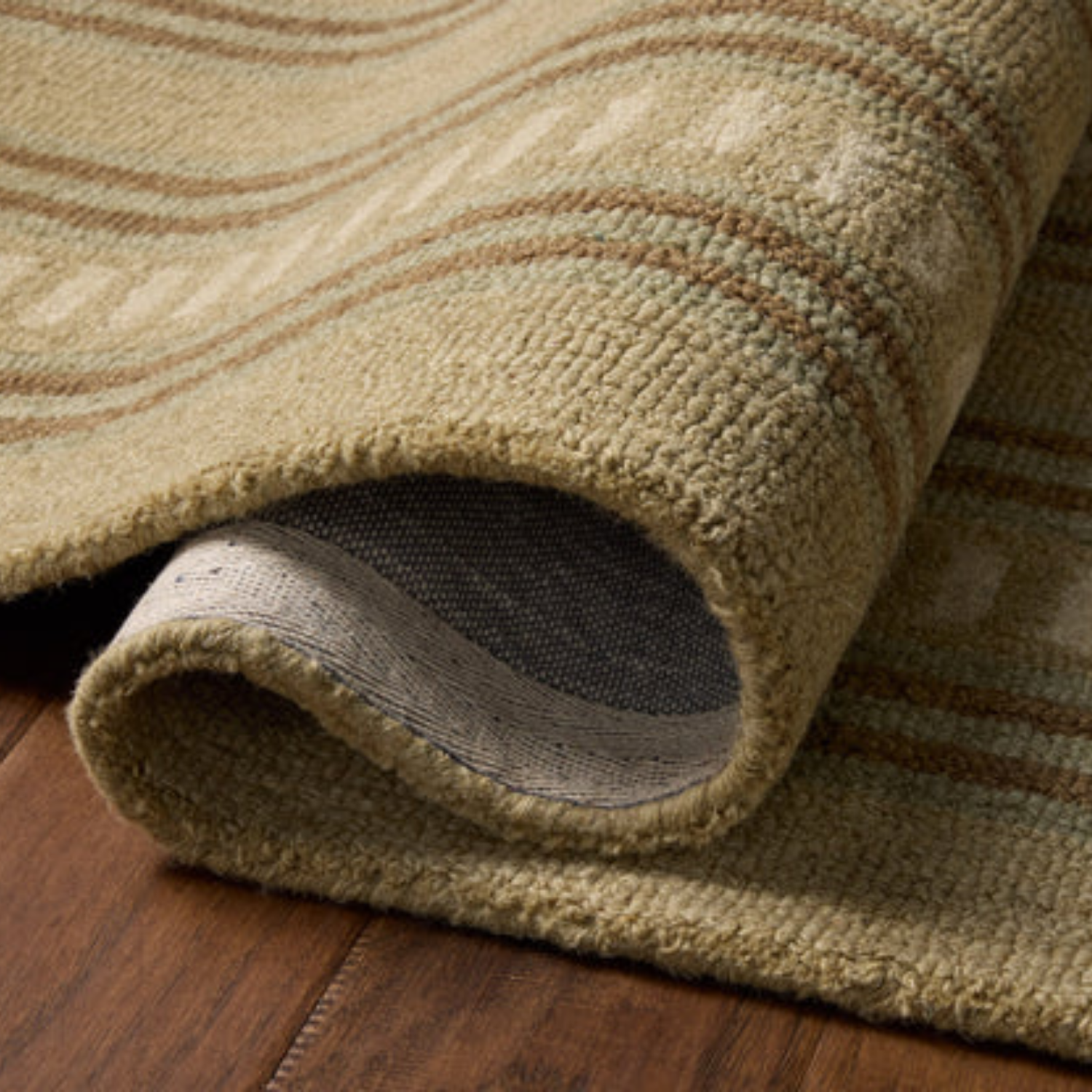 Chris Loves Julia x Loloi Alfie Green/Natural Wool Rug