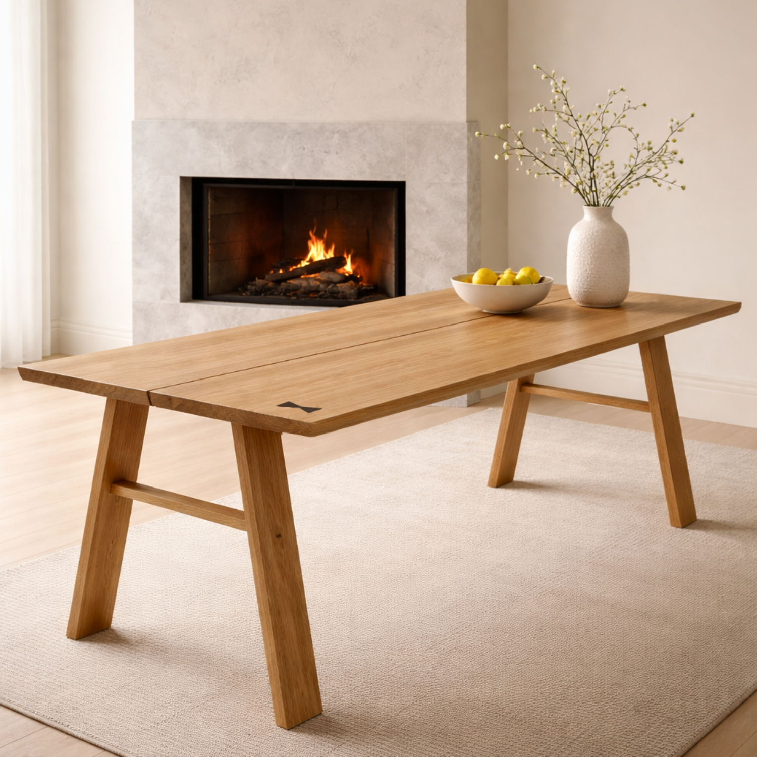 Aarhus 78" Oak Dining Table