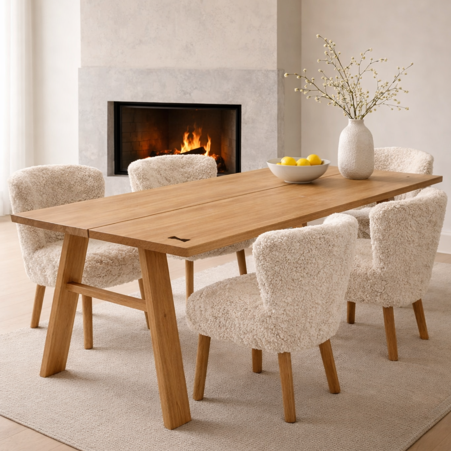 Aarhus 78" Oak Dining Table