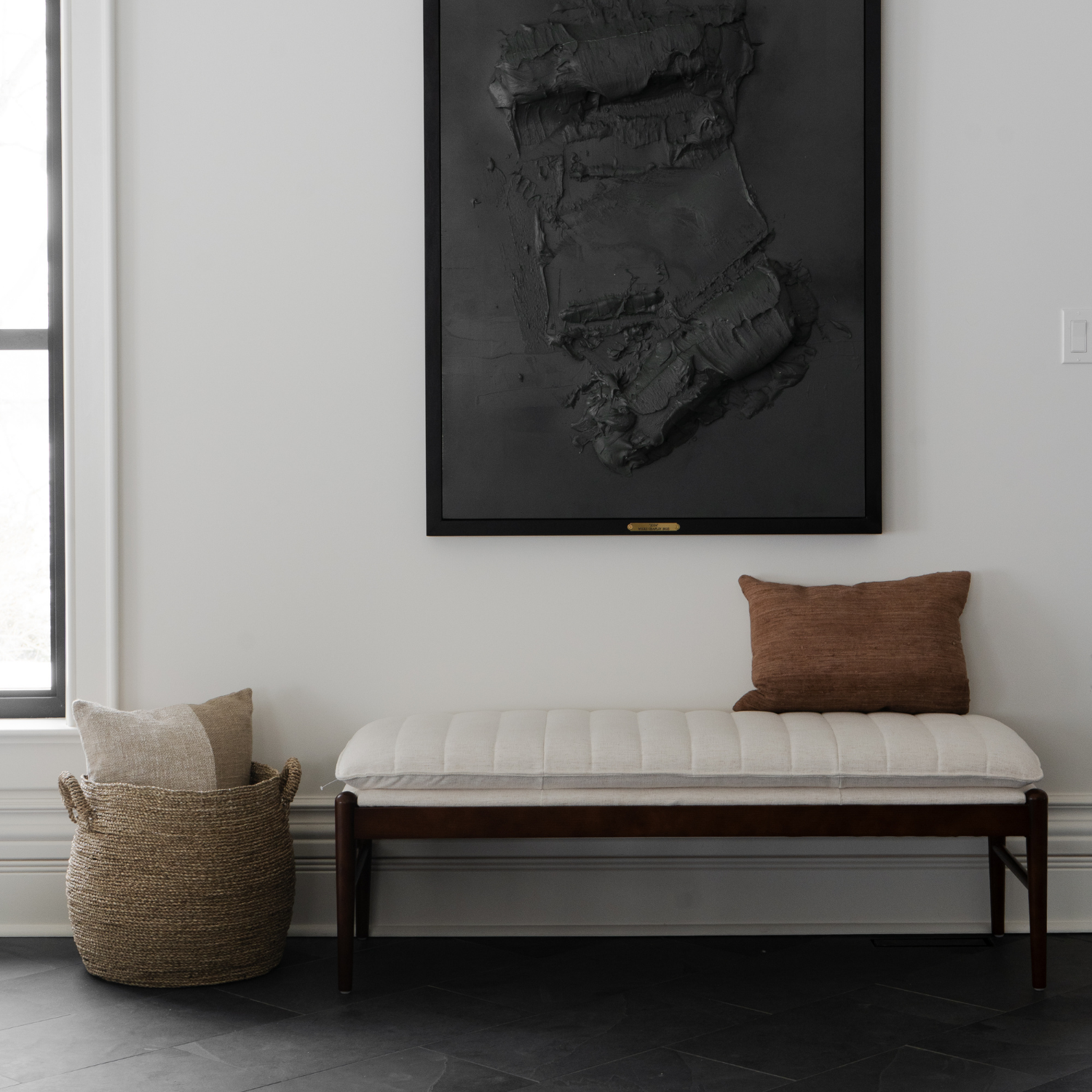 Airdrie Bench - Crypton® Nomad Snow