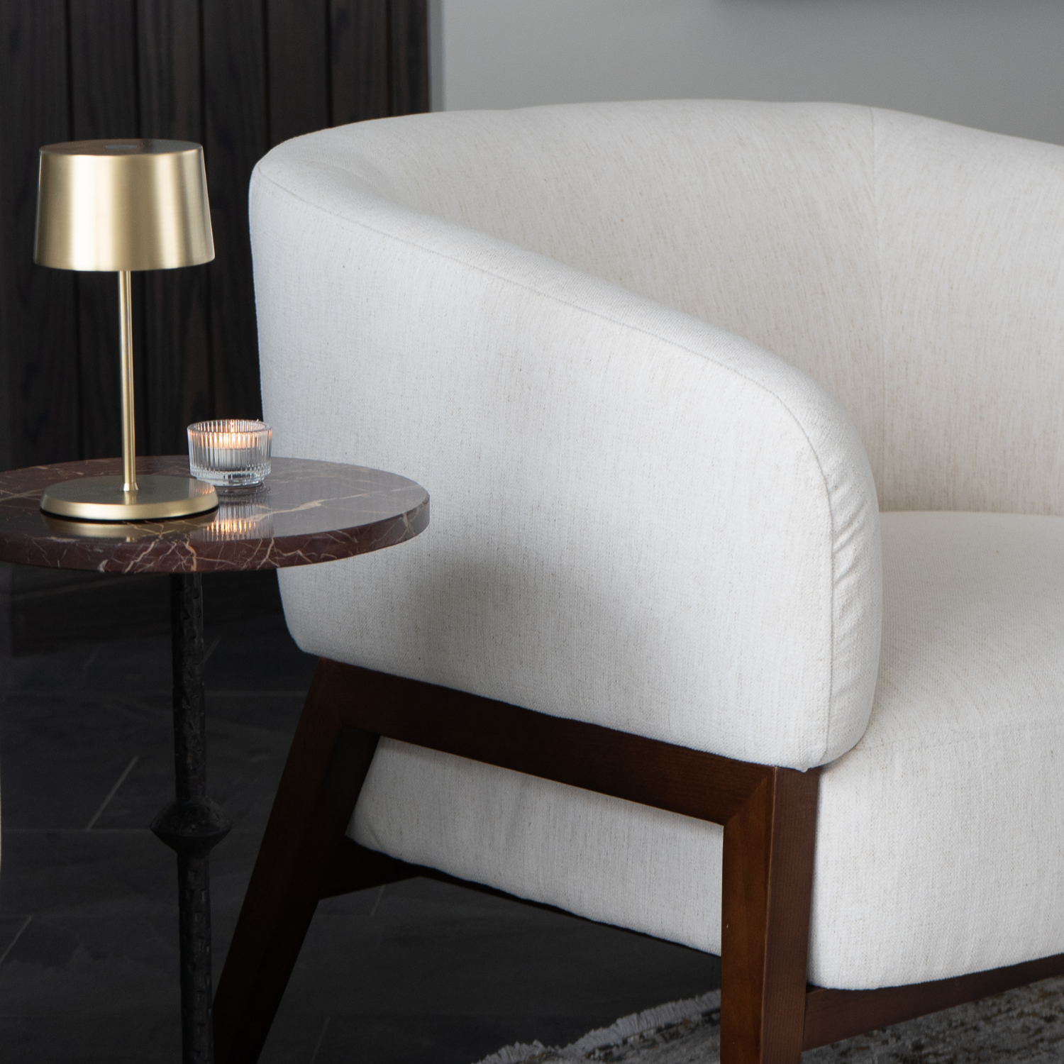 Airdrie Lounge Chair - Crypton® Nomad Snow