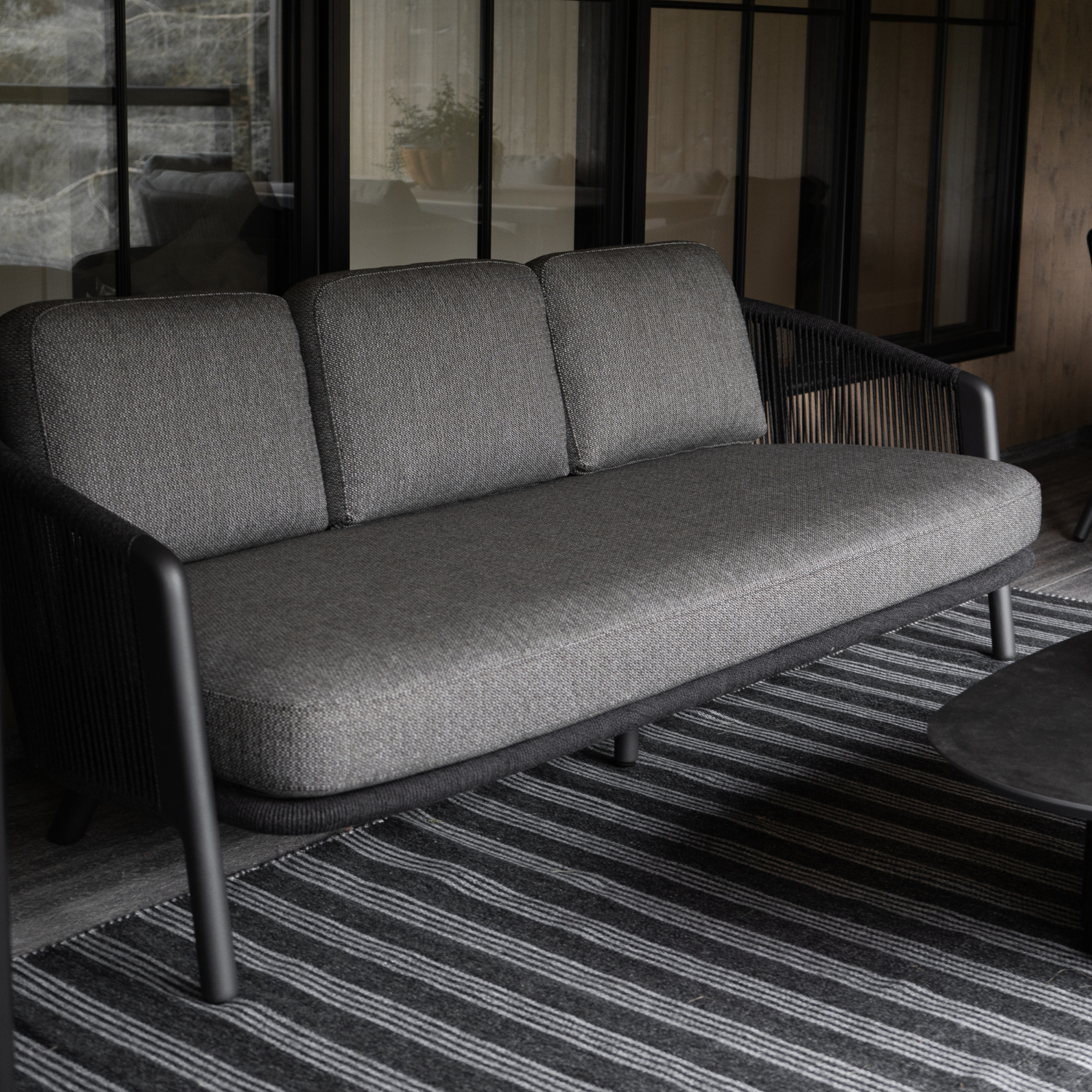 Alta II Outdoor Charcoal Sofa