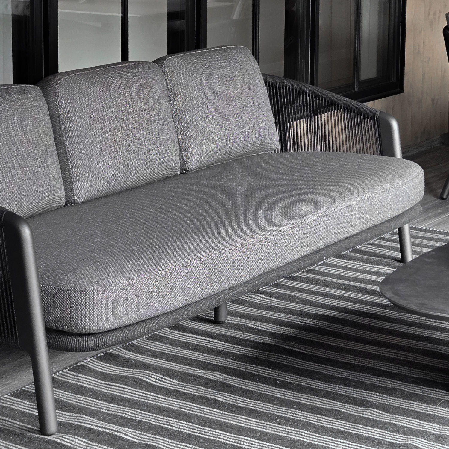 Alta II Outdoor Charcoal Sofa