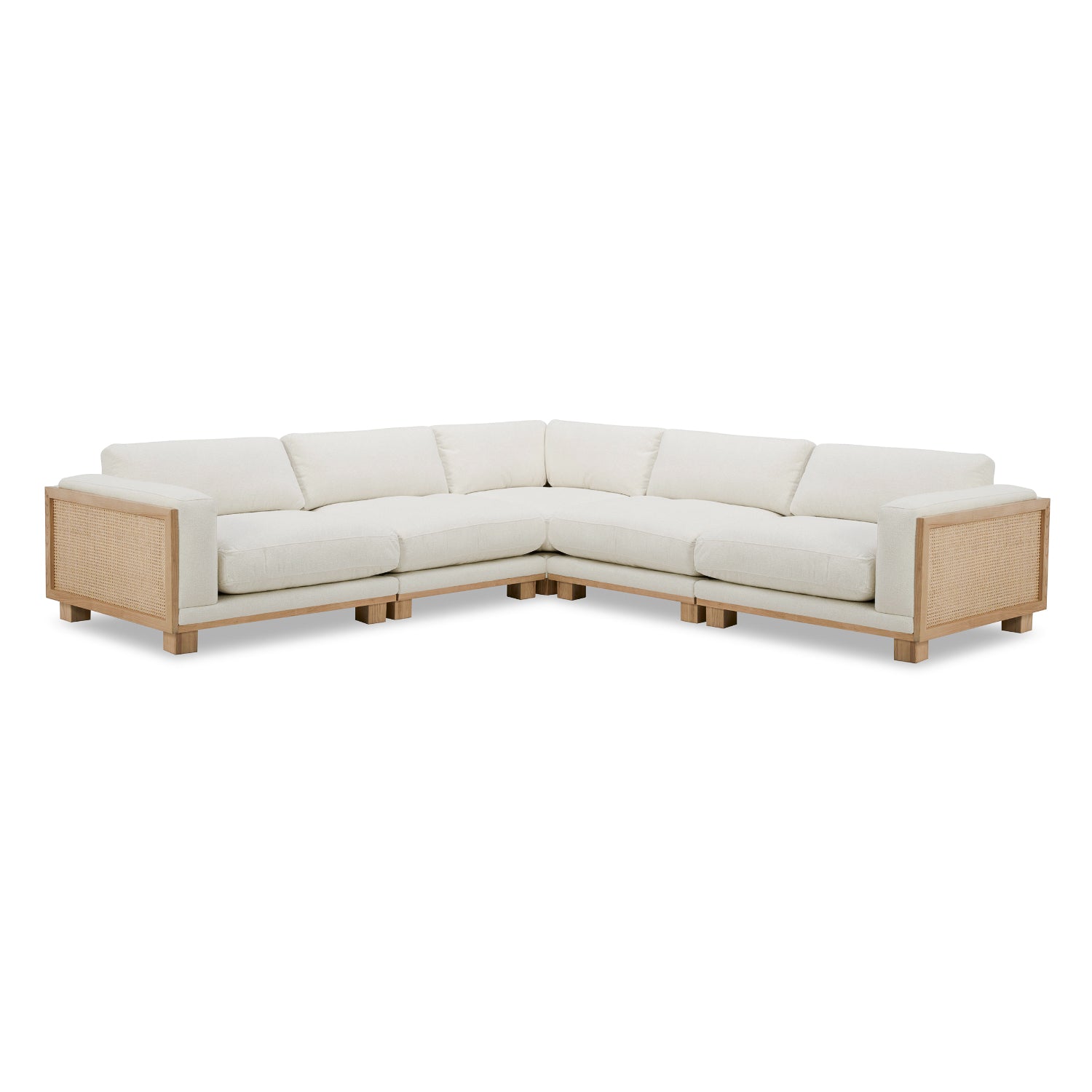 Cayman 5pc Sectional - Mellow Ivory