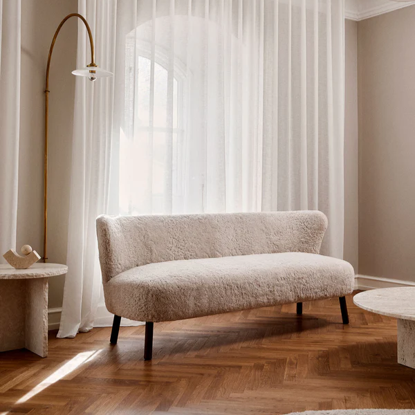 Arlberg Wool Sheepskin Sofa- Pearl