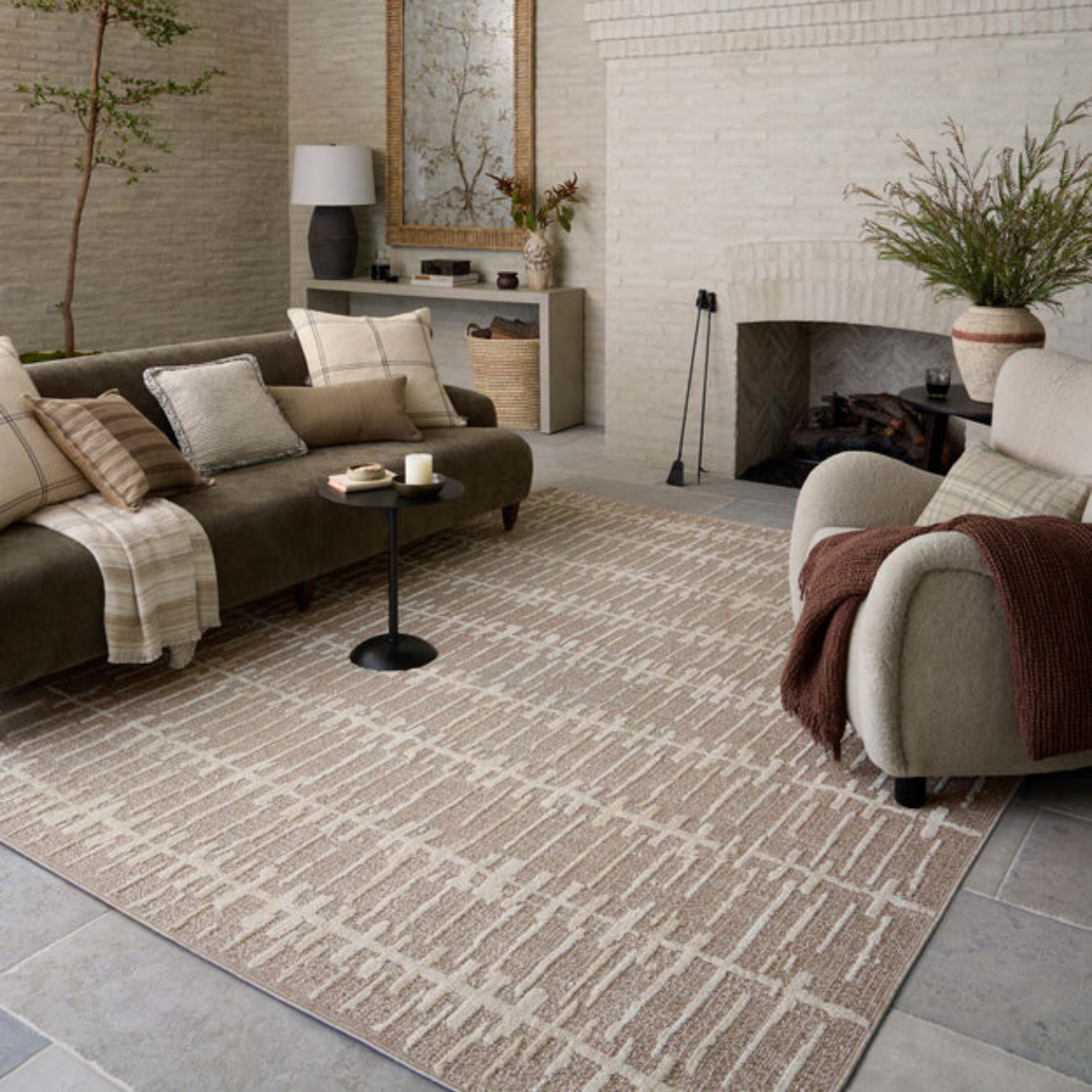 Amber Lewis x Loloi Bexley Taupe/Natural Rug