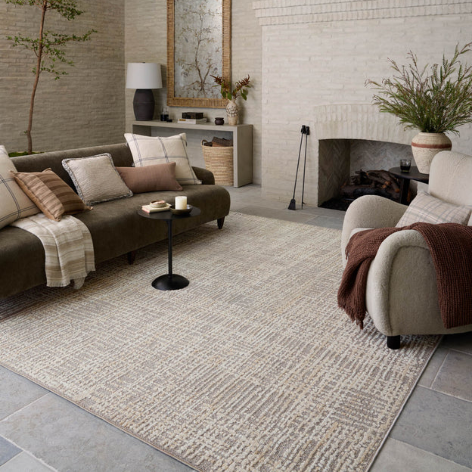 Amber Lewis x Loloi Bexley Natural/Dove Rug