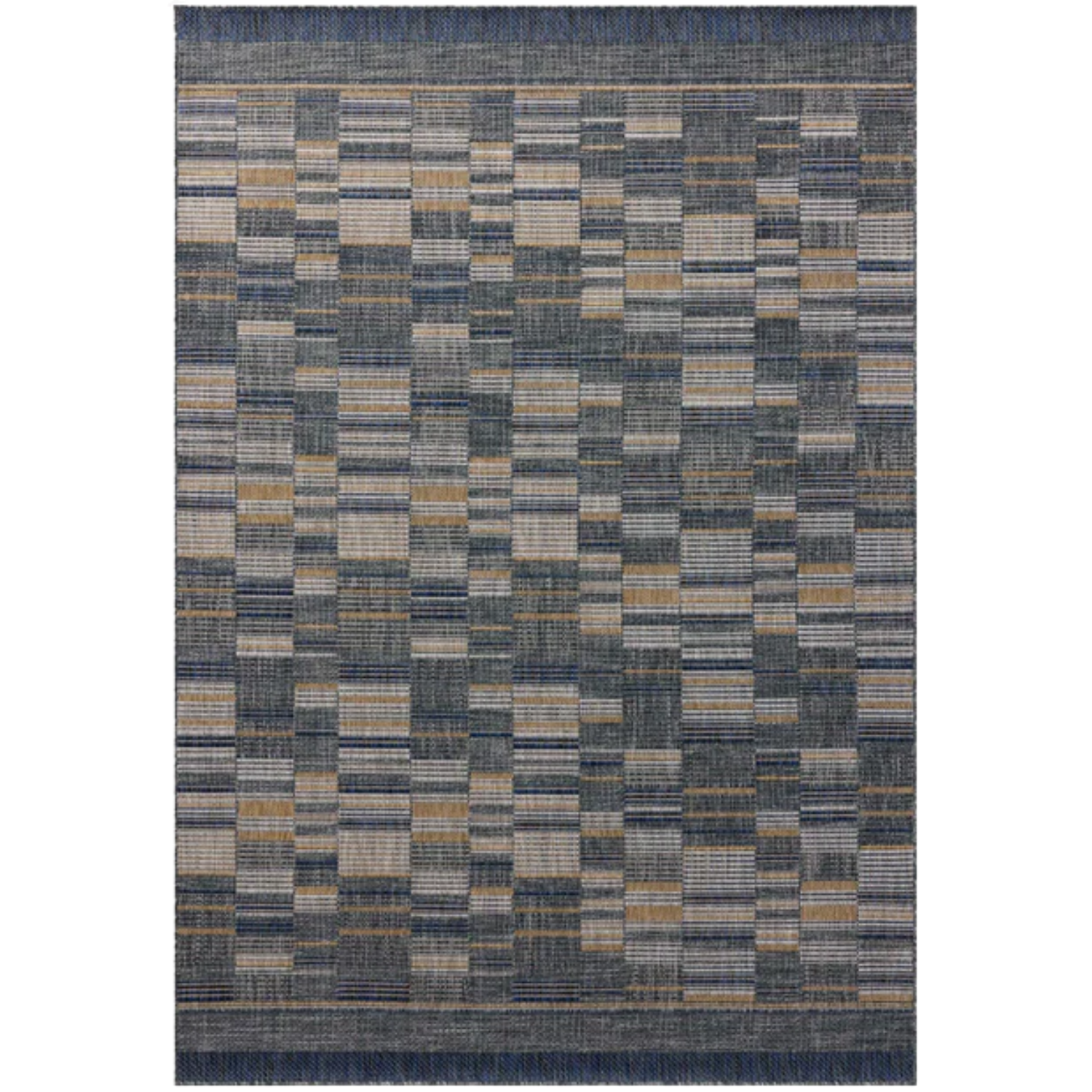 Loloi II Birch Denim/Gold Outdoor Rug