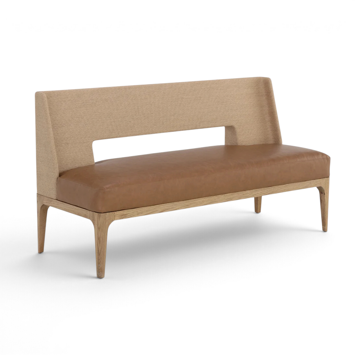 Bellano Faux Leather Banquette - Milliken Cognac