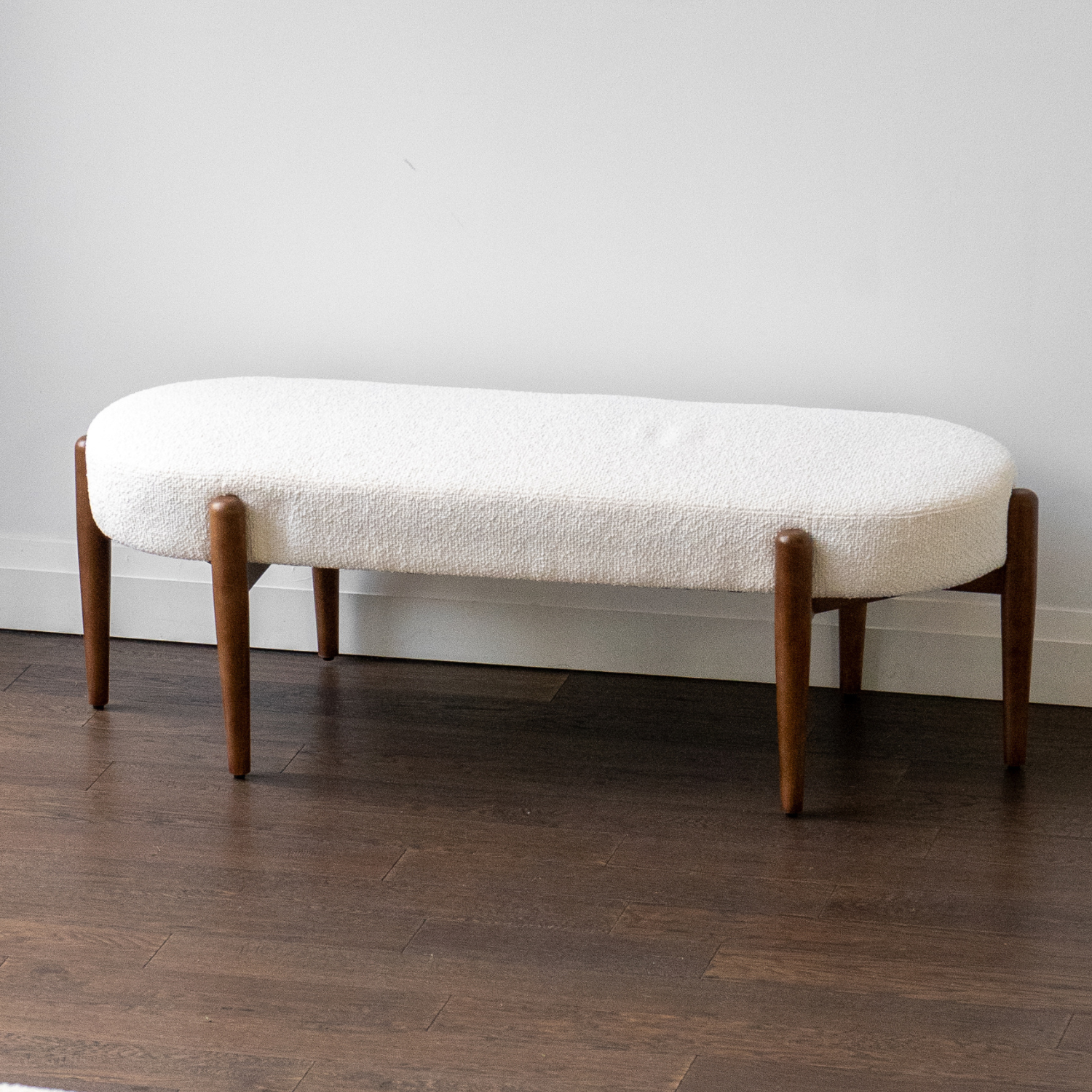 Bellwood 57" Bench Ottoman - Tasmin Ivory