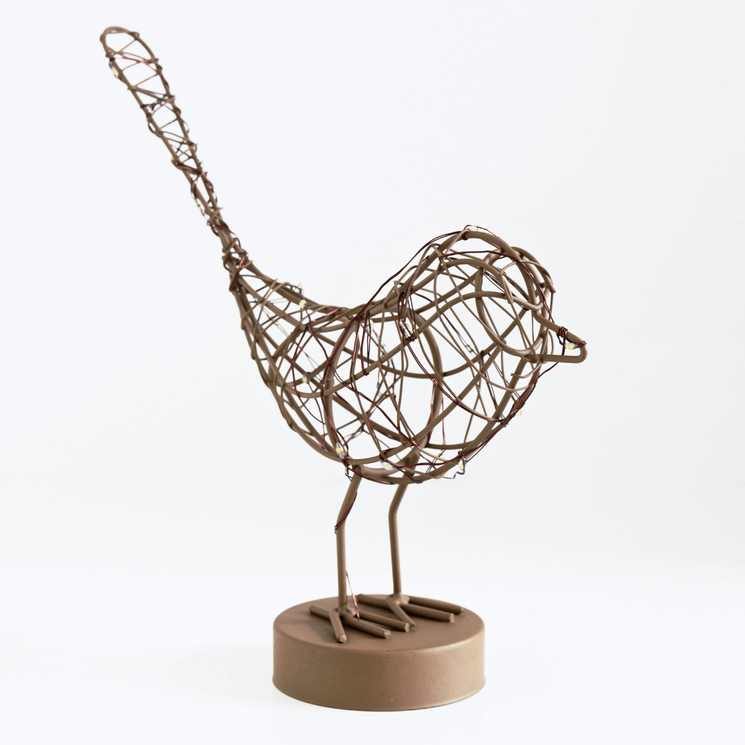 Copper Birdie LED Indoor Ornament