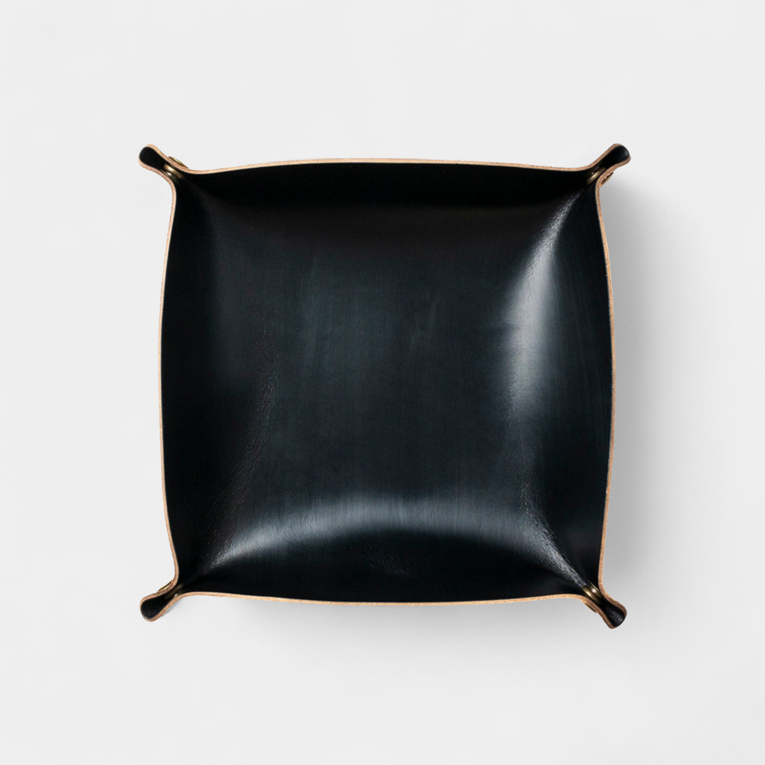 Leather Catchall Tray- Black