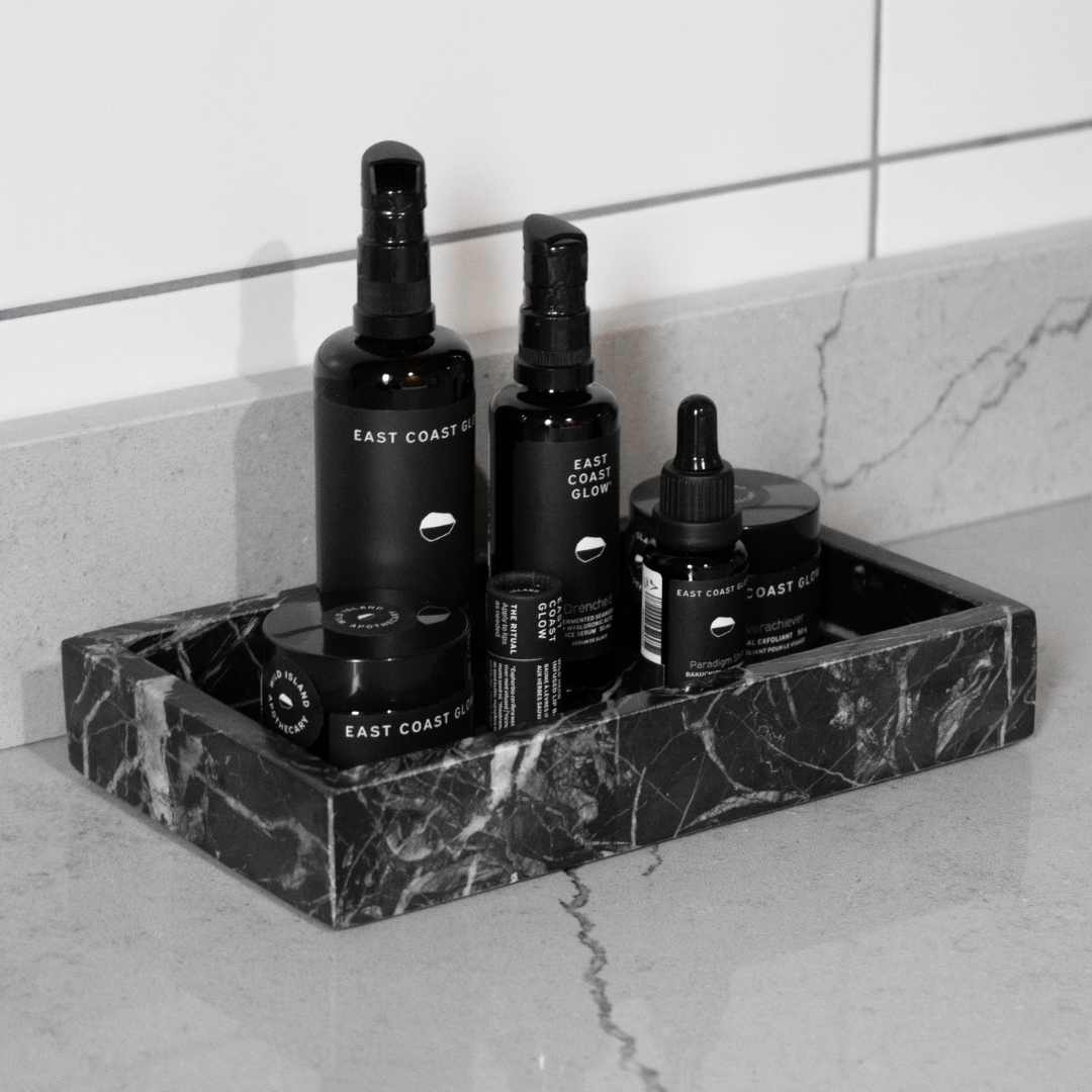Rectangle Black Marble Tray
