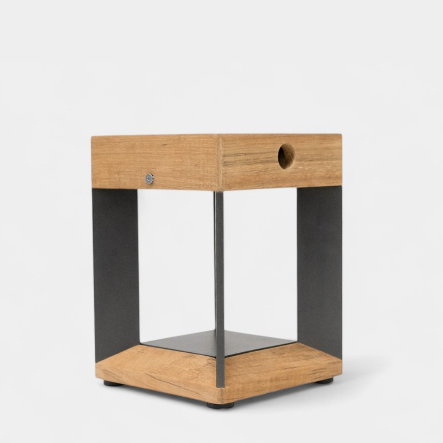 Blade Gunmetal Solar Table Lantern