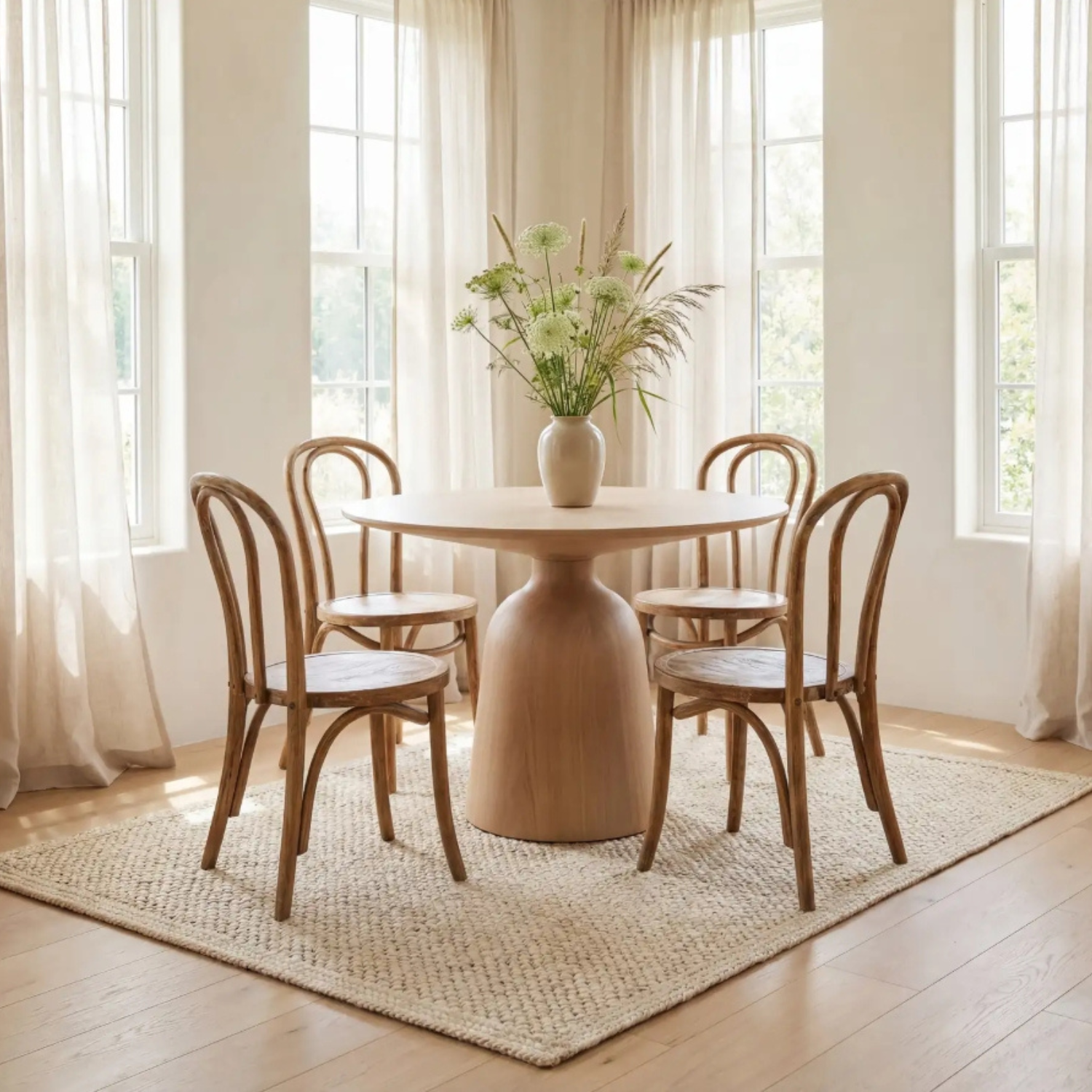 Dash & Albert Thale Bleach Textured Jute Rug