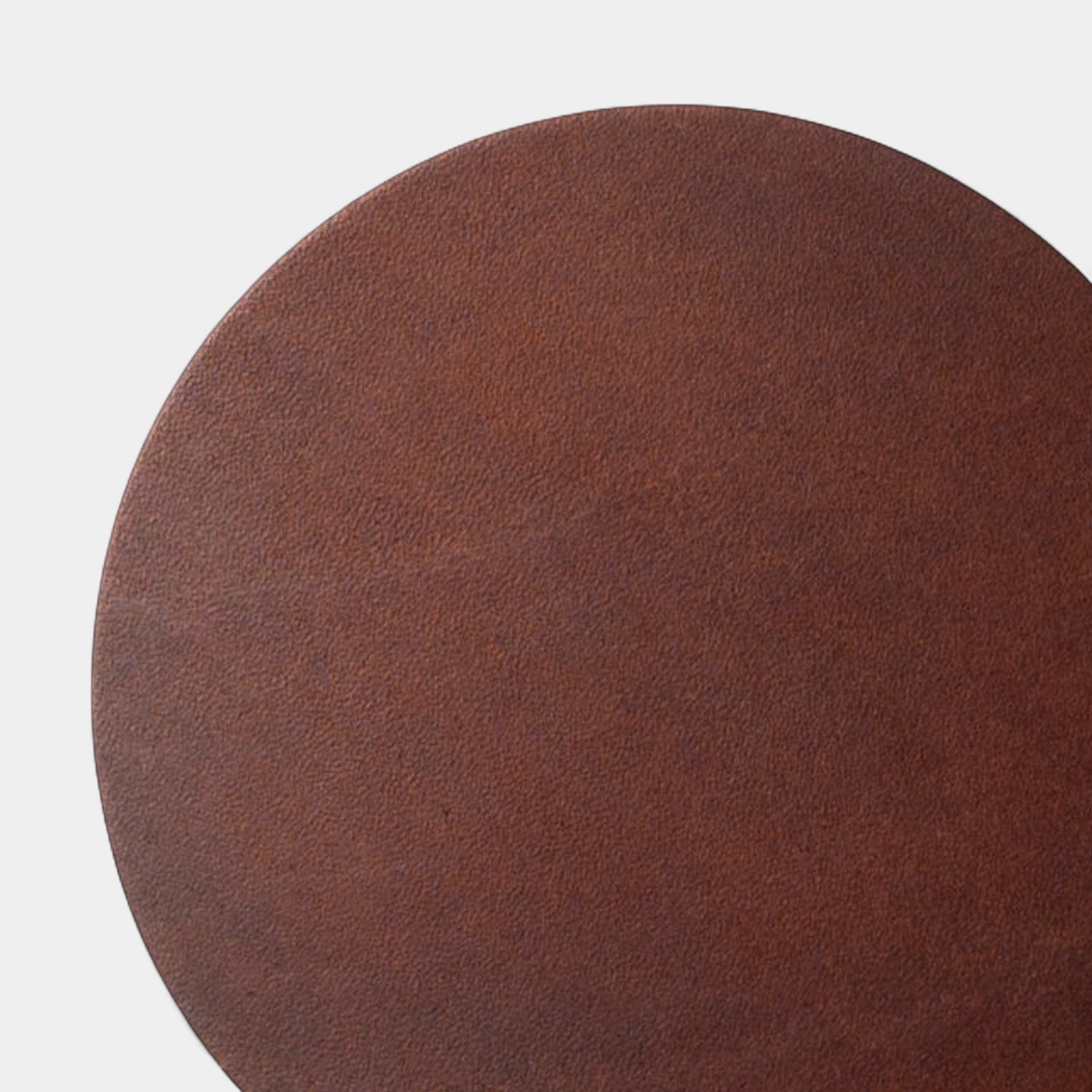 Leather Round Coasters (Set of 4) - Heritage Brown