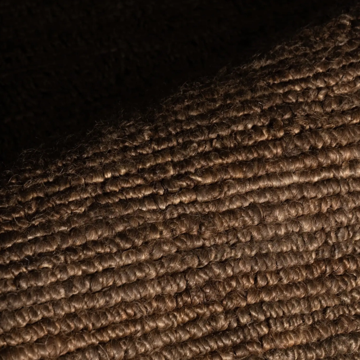 Dash & Albert Varnu Brown Textured Jute Rug