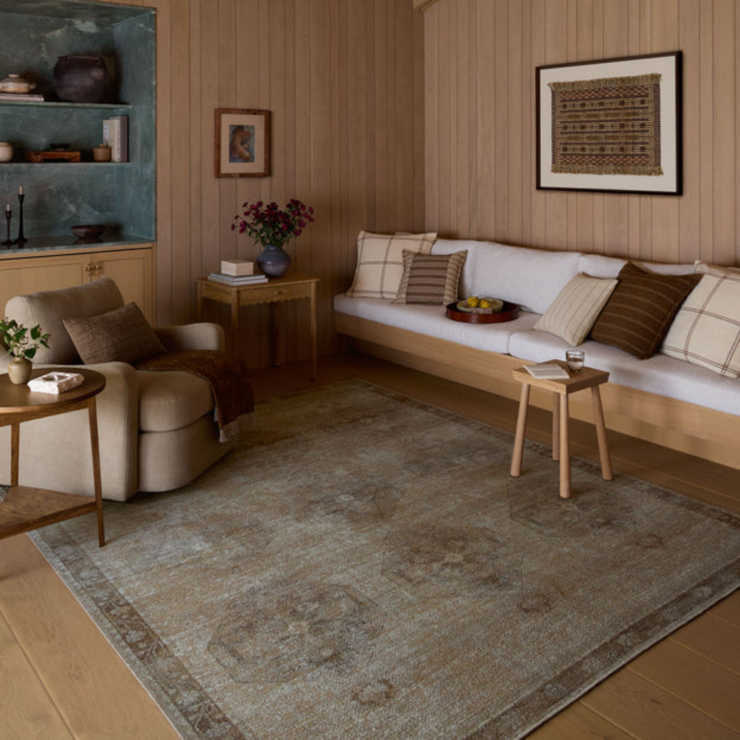 Amber Lewis x Loloi Cambria Mist/Natural Rug