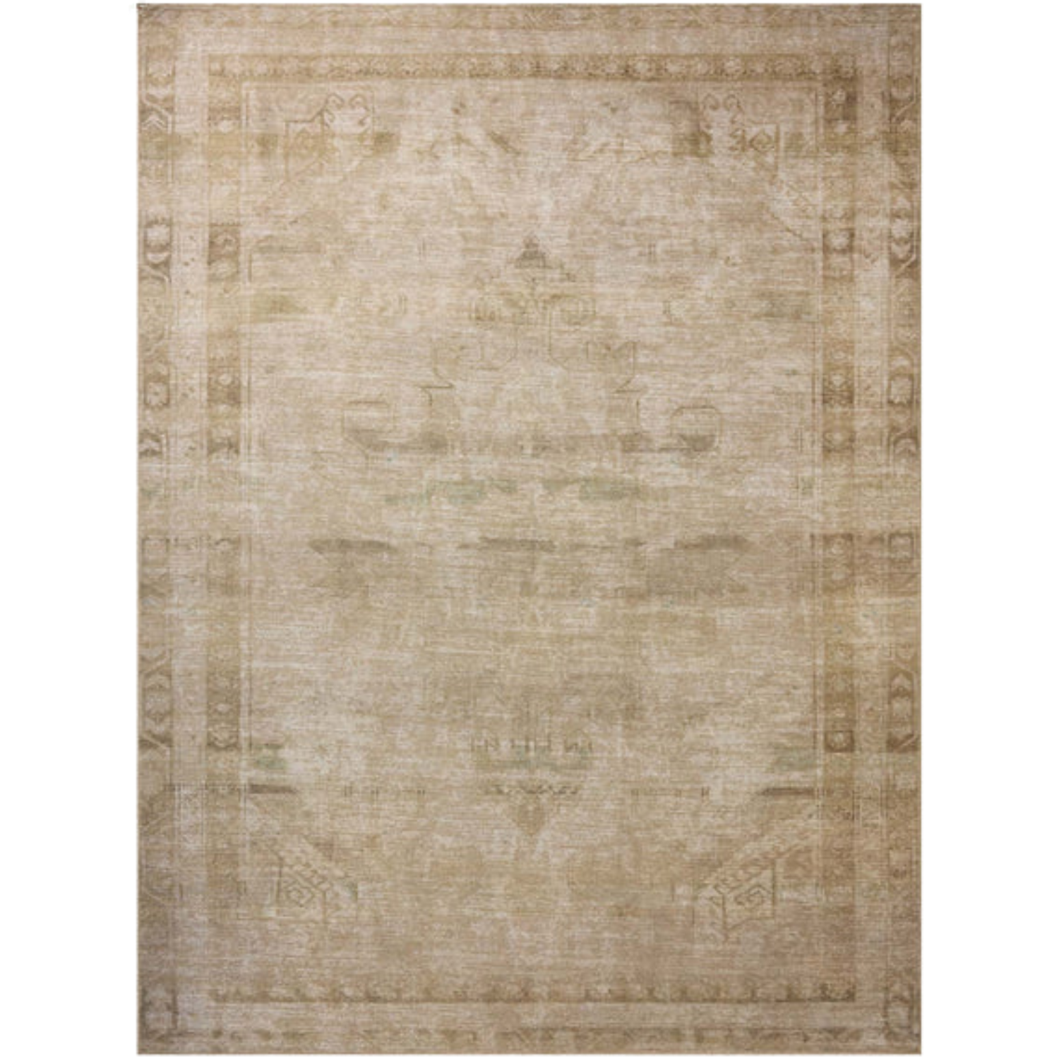 Amber Lewis x Loloi Cambria Natural/Jade Rug