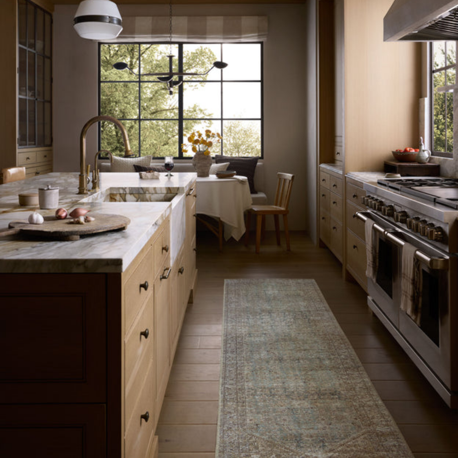 Amber Lewis x Loloi Cambria Aqua/Natural Rug