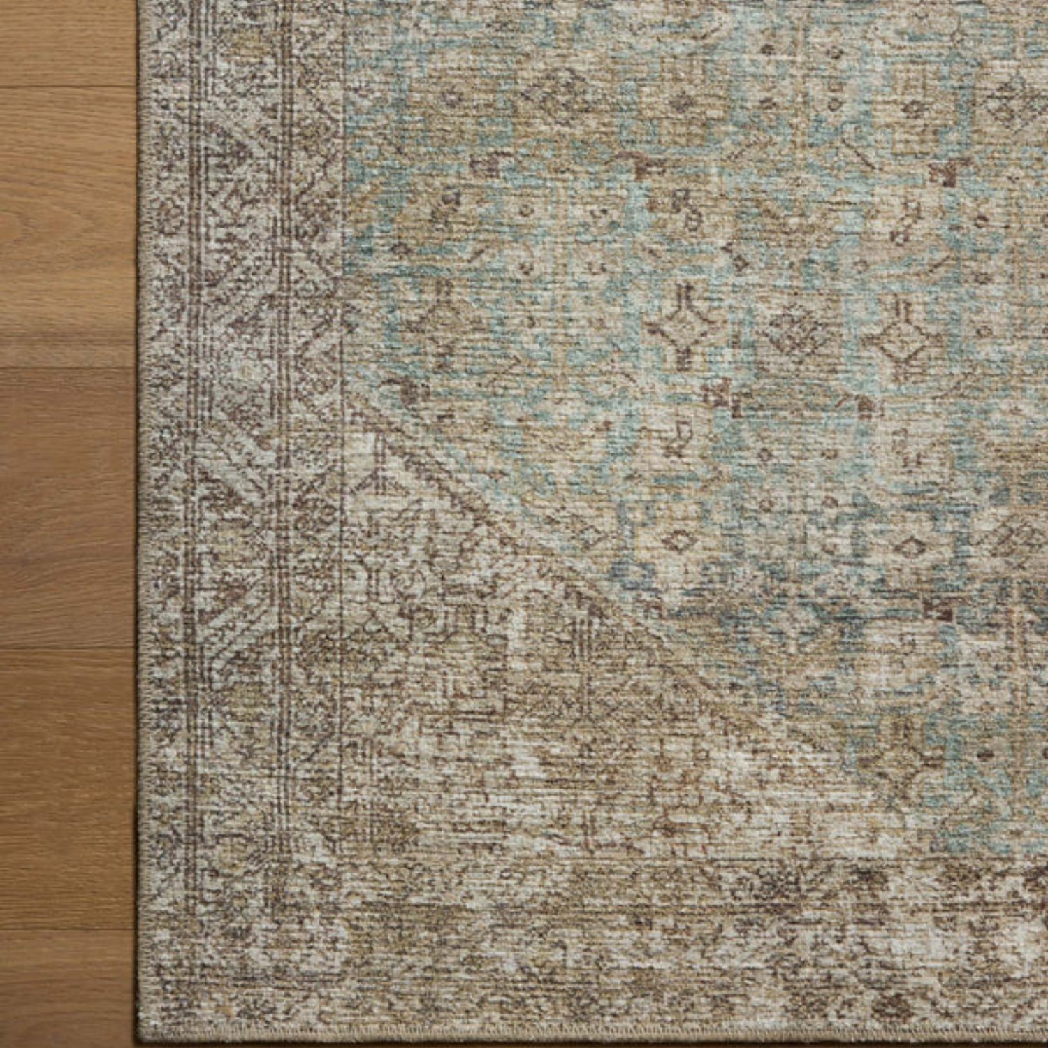 Amber Lewis x Loloi Cambria Aqua/Natural Rug