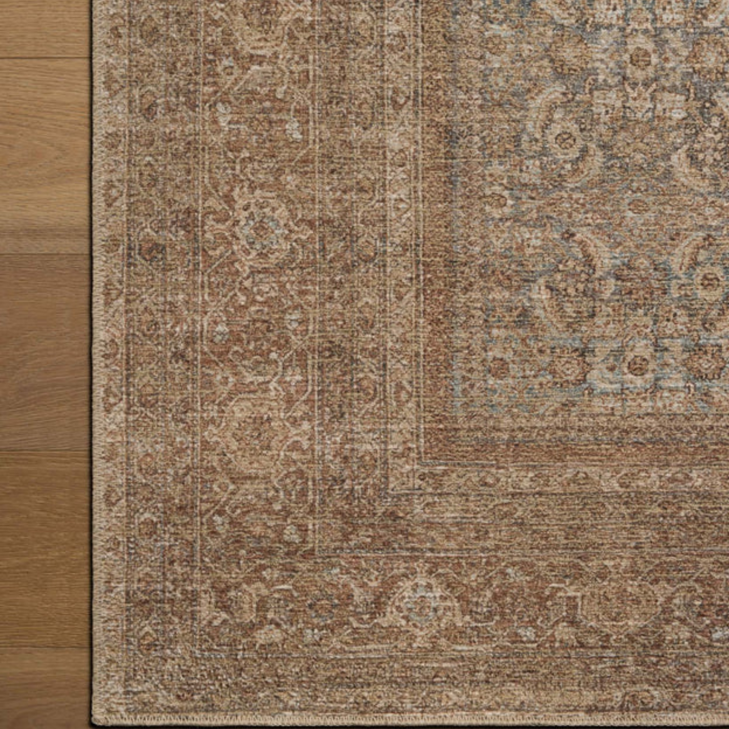 Amber Lewis x Loloi Cambria Ocean/Bark Jute Rug