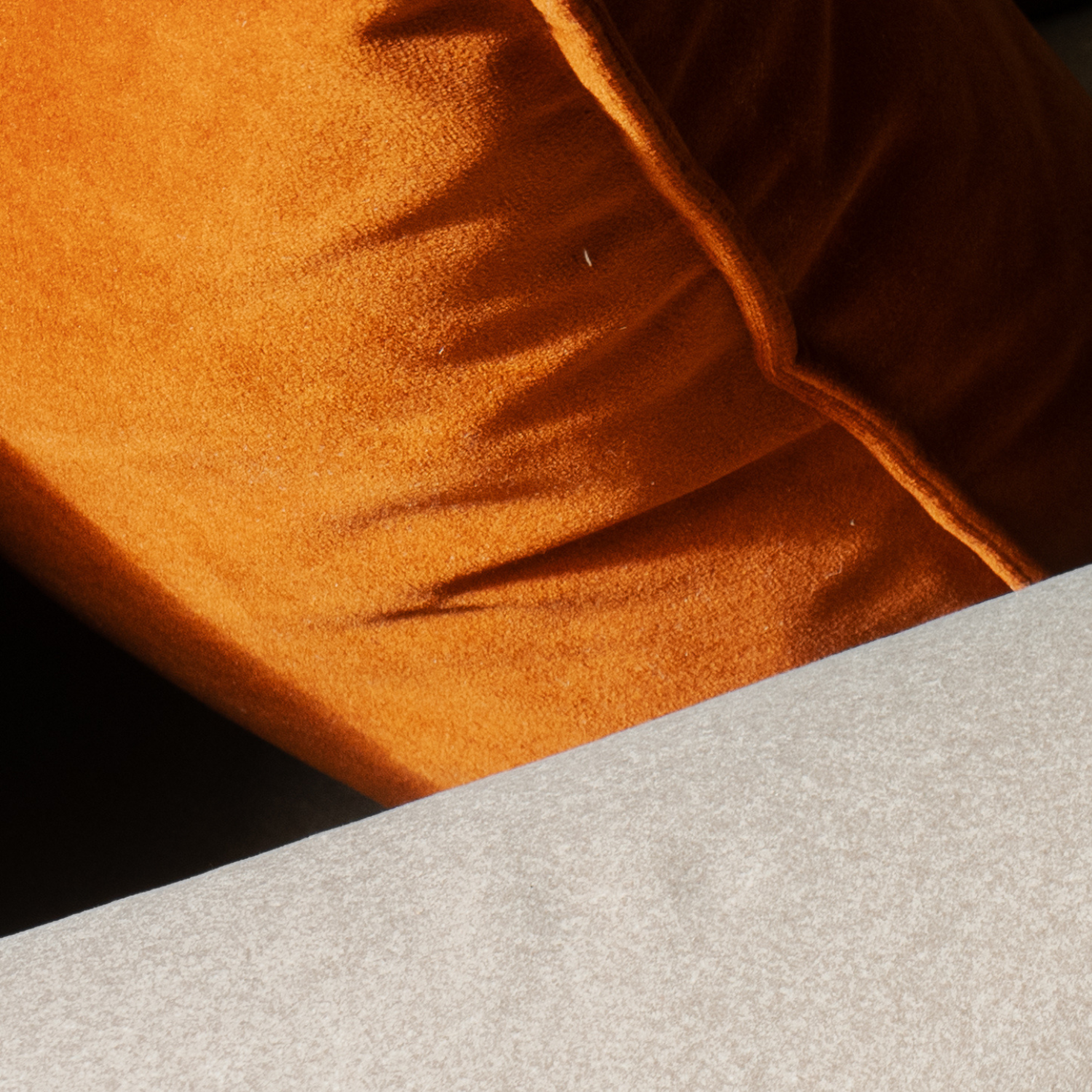 Velvet Rust Toss Pillow