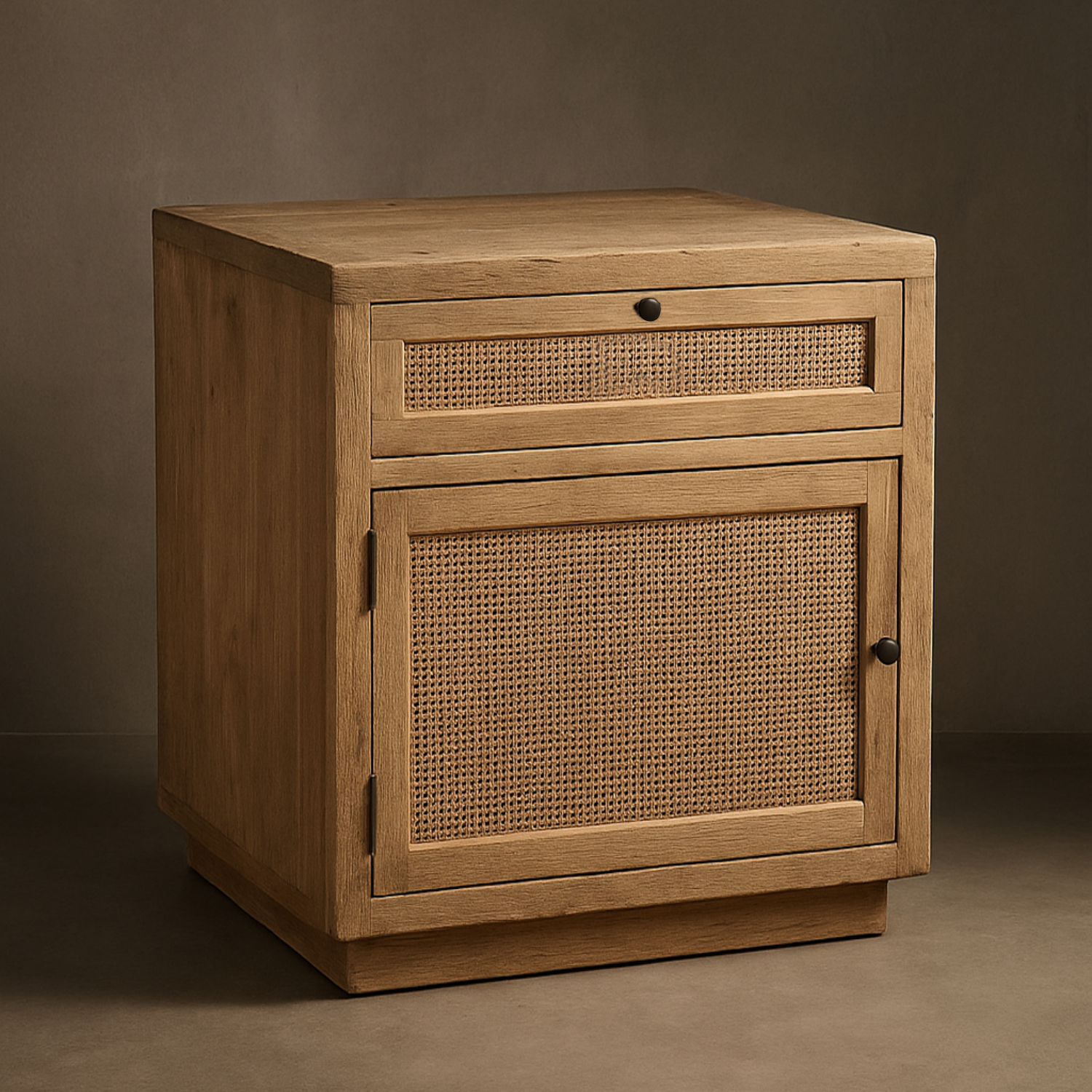 Cannes Rustic Teak Wood Side Table