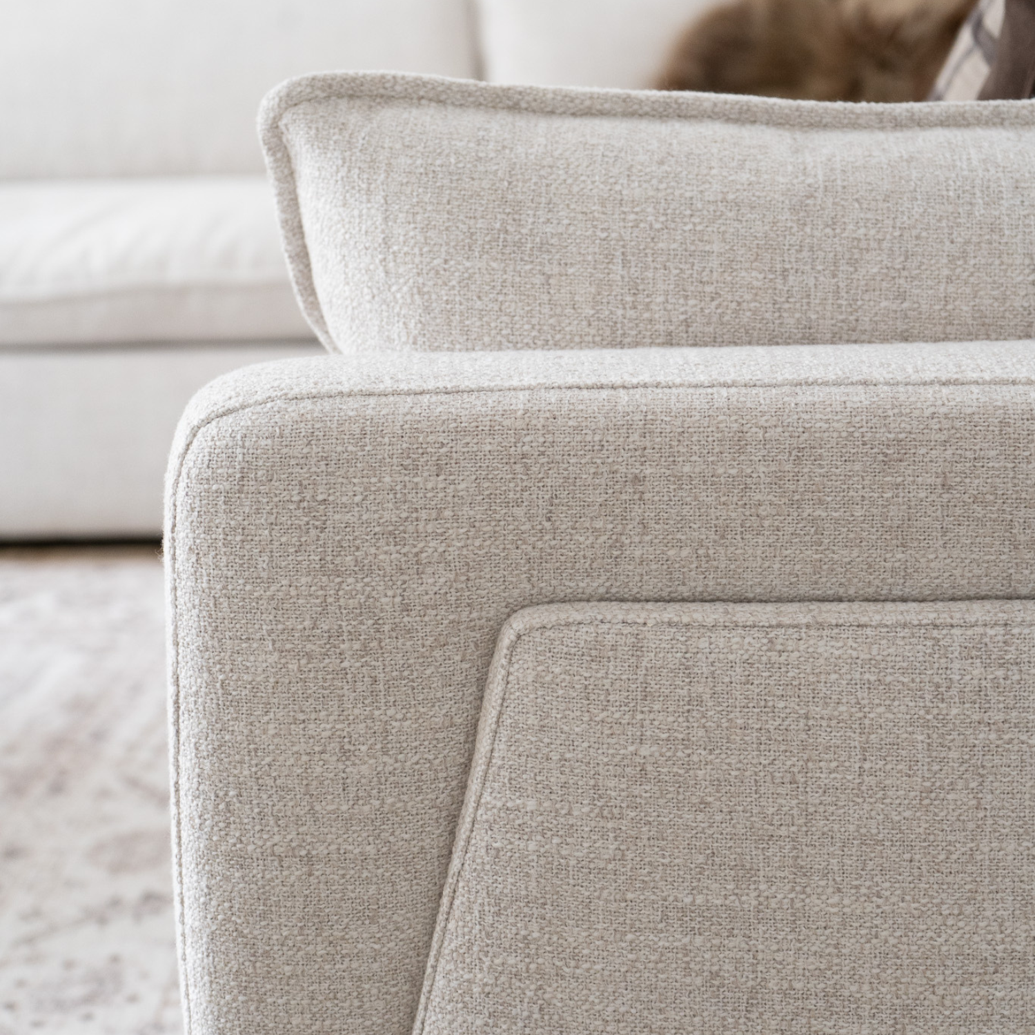 Capri L-Shape Sectional - Thatched Wheat