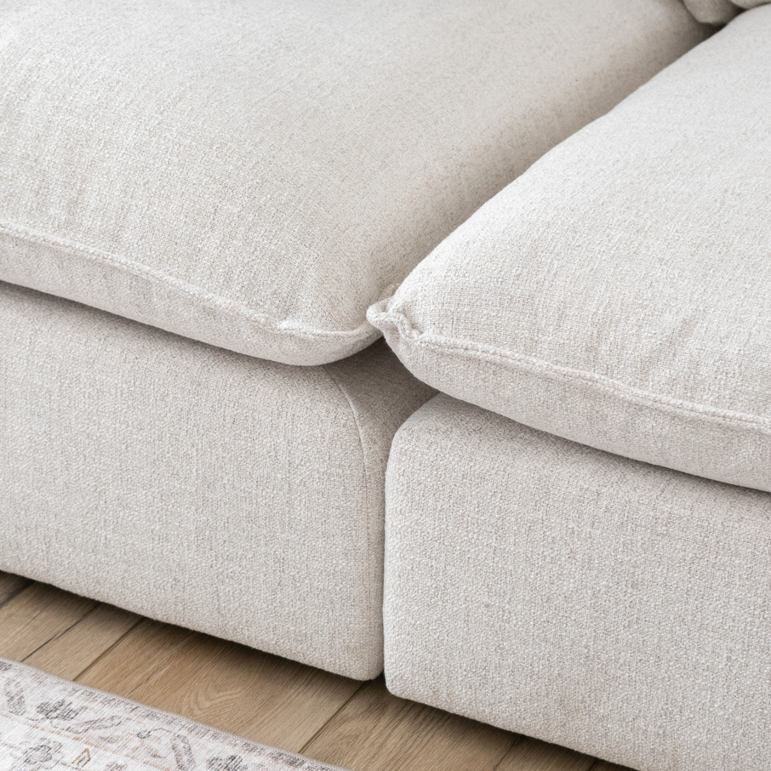 Capri L-Shape Sectional - Thatched Wheat