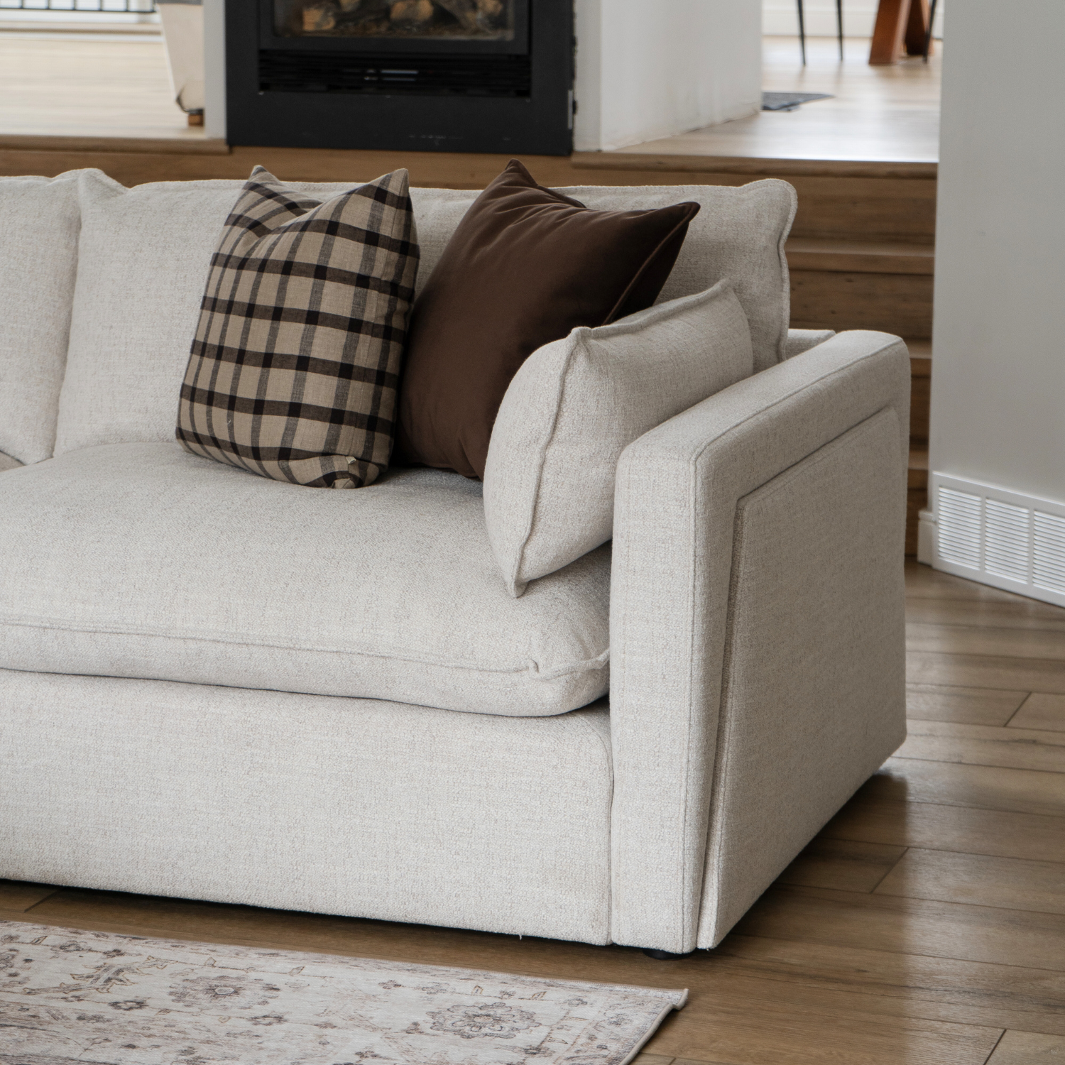 Capri L-Shape Sectional - Thatched Wheat